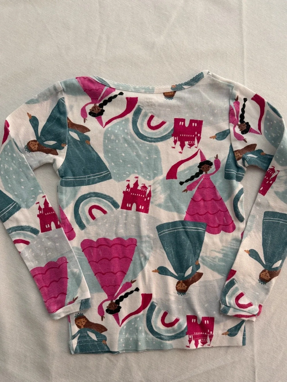 Girls 5T Princess Theme 2 Piece Fitted Pajama Set Bundle Carters & Disney